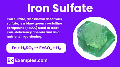 Iron Sulfate - Definition, Structure, Preparation, Properties, Uses, Benefits, Effects