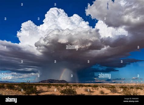 Cumulonimbus cloud with heavy rain and a landspout tornado near Parker ...