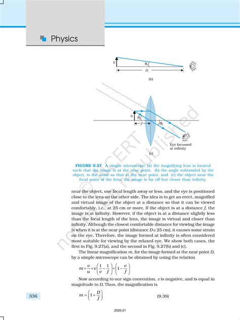 Ray Optics And Optical Instruments Ncert Book Of Class Physics Part Ii