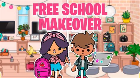 Updated Free School Makeover 📚🚌 Toca Boca Free Design Ideas Youtube