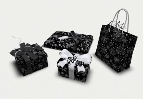 Second Life Marketplace - 4-Piece Gift Box Set {Black & White}