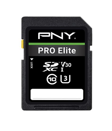 Pro Elite Class U V Sdxc Flash Memory Card Tpe Pnyproel Gb