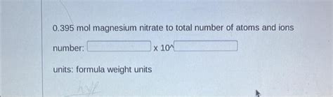 Solved Convert 1 0 Moles KBr To Grams Number Chegg