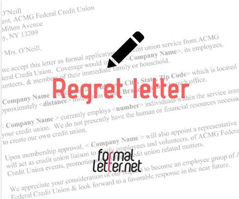 Regret Letter Sample For Rejection Of Job Application Formal Letter