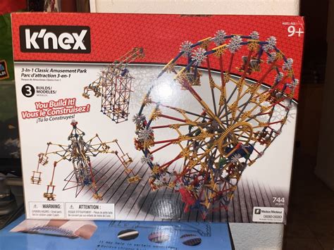 K NEX 17035 3 In 1 Classic Amusement Park Building Set 744 Pcs For