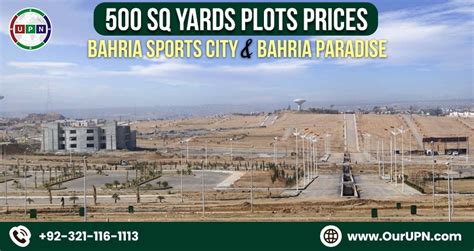 500 Sq Yards Plots For Sale In Bahria Town Karachi Paradise Sports City