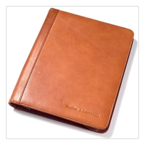 Custom A4 Leather Compendium Folder With Your Logo Buy Compendium