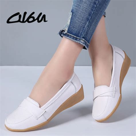 Aliexpress Buy O U Summer Women Shoes Ballet Flats Leather