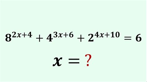 Solving A Tricky Exponential Equation Math Olympiad Challenge Youtube