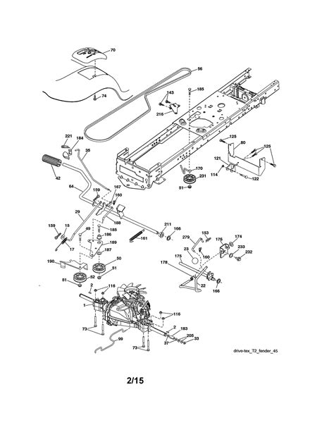 Parts List For Craftsman T2400 Mower