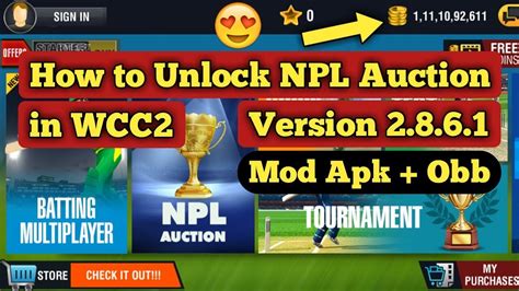 How To Unlock NPL Auction In WCC2 Version 2 8 6 1 Mod Apk Obb