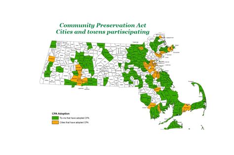 Community Preservation Act Cpa Massachusetts Map Real Estate