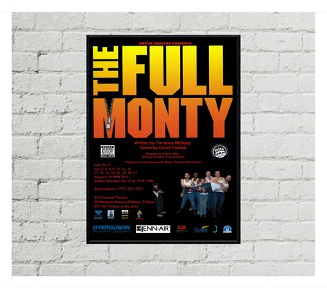 The Full Monty Movie Poster 0124 Sizes A4A3A2 | Etsy