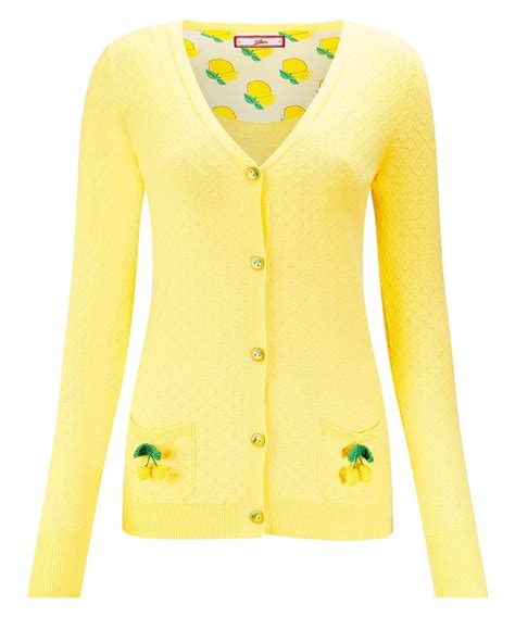 Lemon Cardigan Cardigan Womens Clothing Uk Pointelle Cardigan