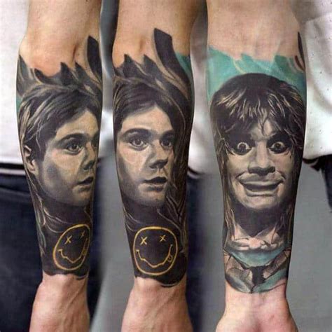 60 Nirvana Tattoo Designs For Men - Rock Band Ink Ideas