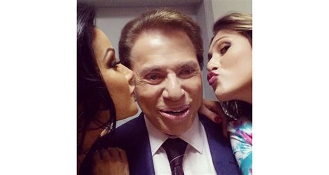 Foto Livia Andrade E Silvio Santos Se Divertiam Nos Bastidores Do SBT