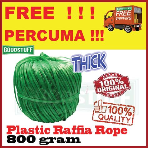 Plastic Raffia String Rope Tali Rafia Plastik Thick Shopee Malaysia