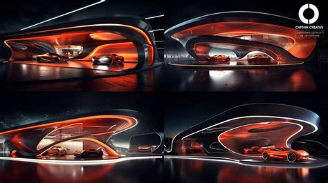 Futuristic car store design concept :: Behance