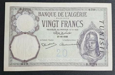 Algerie Algeria Billet De Francs Algerie Du Eur