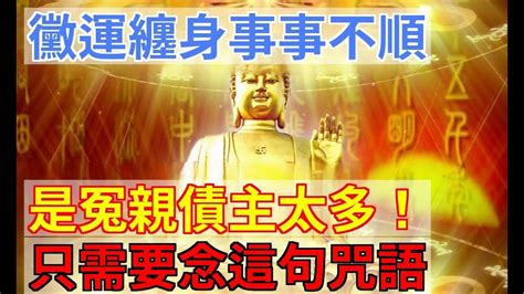 黴運纏身事事不順，是冤親債主太多！高僧開示：只需要念這句咒語，他們就都不敢靠近你！財運大師 Youtube