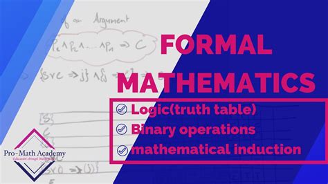 Formal Mathematics Course Review Session Math1152 Youtube