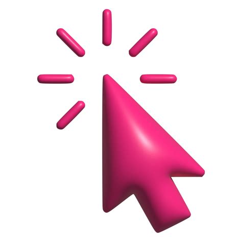 3d Icon Of Cursor Pointer 22584639 Png