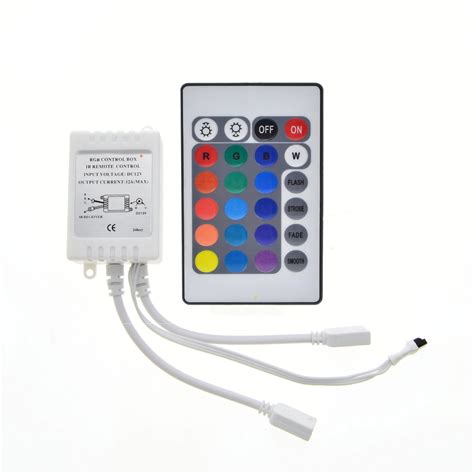 Key Ir Remote Controller For Dc V Rgb Led Light Strip In Rgb