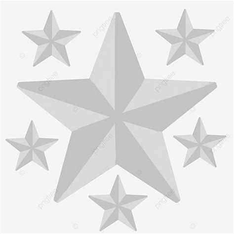 Descargar D Estrella Gris Png Estrella De Plata D Estrella Gris