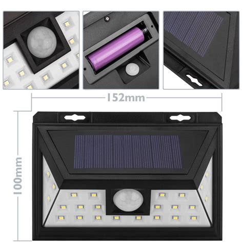 Lumin Ria De Parede Led Solar Lumin Ria De Parede Recarreg Vel