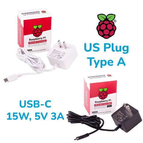 Official Rpi 15w 5v3a Psu Usb C Us Plug