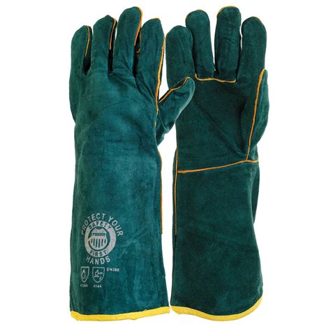 8′ Greenlined Gloves Elbow Length (Welding Gloves) – O2 Distribution