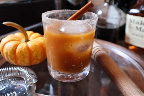 Maple Pumpkin Bourbon Cocktail Recipe Fork Loves Spoon