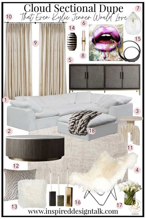 Cloud Sectional Dupe Living Room Inspiration (Shop The Look)