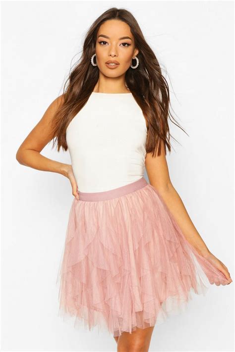 Layered Tulle Mini Skirt Boohoo