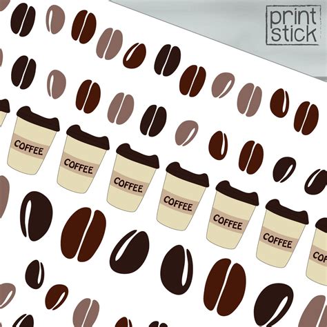 Cute Coffee Stickers Printable Perfect For Your Erin Etsy