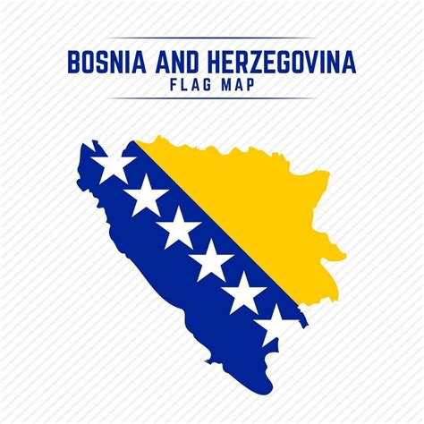 Flag Map of Bosnia and Herzegovina 2400705 Vector Art at Vecteezy