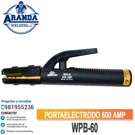 Portaelectrodo Wpc Aranda Welding Premium Welding Products