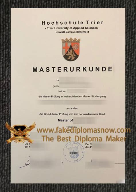 The steps to buy a fake FH Münster Urkunde online