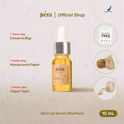 Jual Jiera Natural Lip Serum 10ml Eco Friendly Packaging Shopee Indonesia