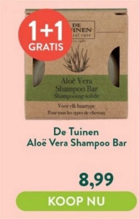 De Tuinen Aloë Vera Shampoo Bar Aanbieding Bij Holland And Barrett