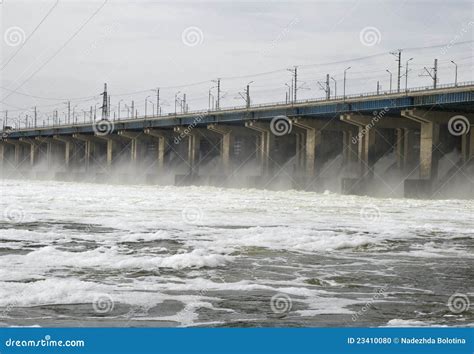 Dam Of A Hydroelectric Power Station Stock Photo - Image: 23410080