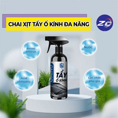 Chai Xịt Tẩy Ố Kính Xe Ô Tô OMINO M98 Làm Sạch Vết Bẩn Tăng Độ Sáng