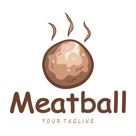 Premium Vector Meatball Logo Design Illustration Template For Asian