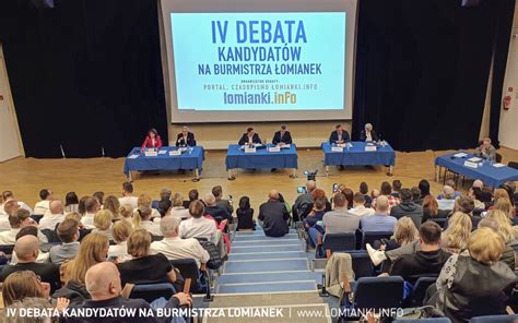 Obejrzyj Iv Debat Kandydat W Na Burmistrza Omianek Lomianki Info