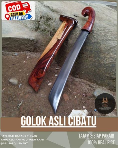 GRATIS ONGKIR TERBARU GOLOK KERJA GOLOK KEBUN ASLI CIBATU BAJA PER