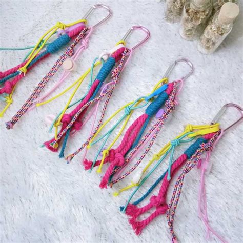 Premium Bag Charm Macrame Keychain Macramemacrame Lucu Lazada Indonesia