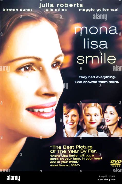 Mona Lisa Smile 2003 Directed By Mike Newell DvD Cover Stock Photo