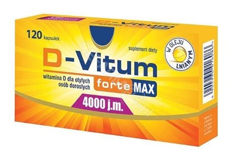 D vitum forte Max 4000 j m witamina d dla dorosłych x 120 kaps