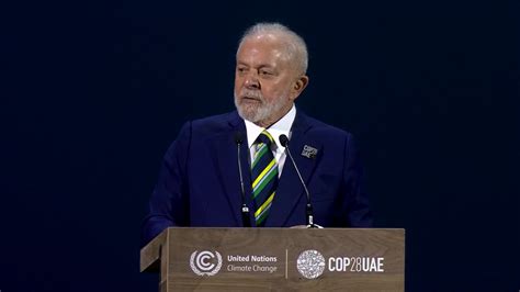 01 12 2023 Dubai Emirados Árabes Presidente Lula discursa na