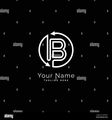 Letter B Logo Vector Design Template Round Shape Image With Alphabet B